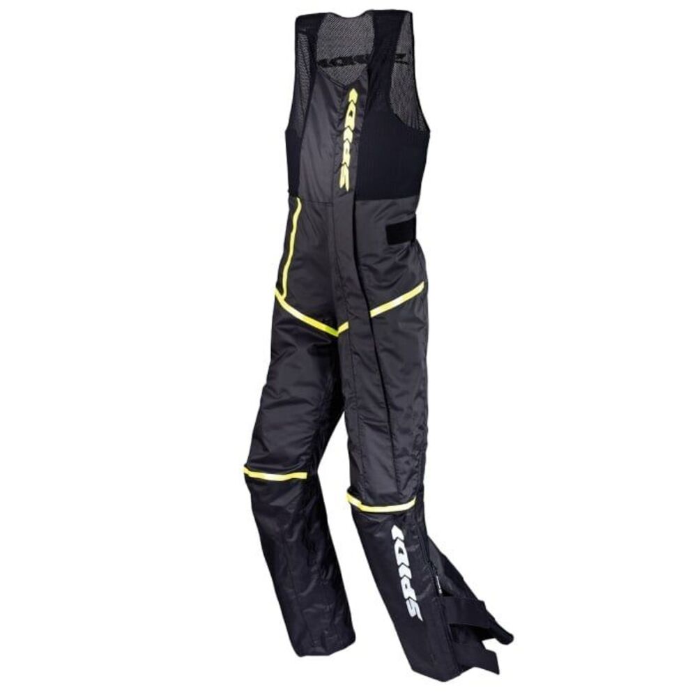 SPIDI X60 Rain Salopette Waterproof Motorcycle Rain Bib Overpants Yellow Black S